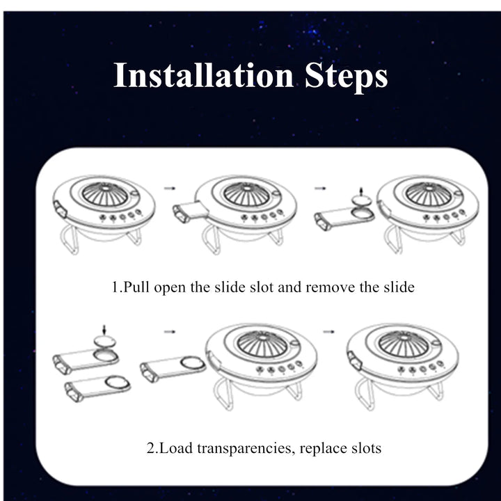 BowLift | Star Explorer UFO LED Galaxy Projector