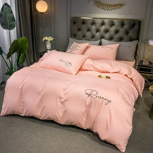 BowLift | EmbroiLux Bedding - Elegant luxury duvet cover with embroidery design