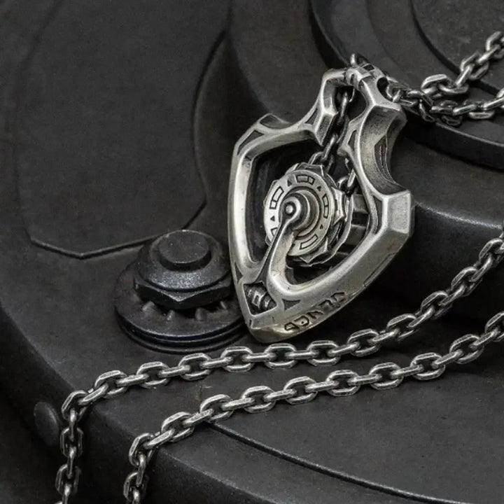 BowLift | Mechanical Rotating Gear Vintage Necklace