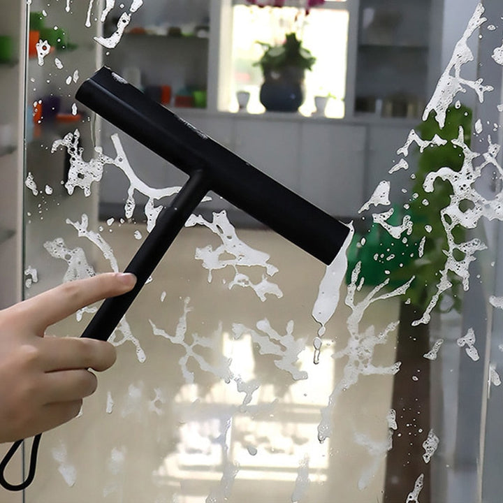 ShowerEase Shower Squeegee - Stylish Black Shower Aid Bowlift