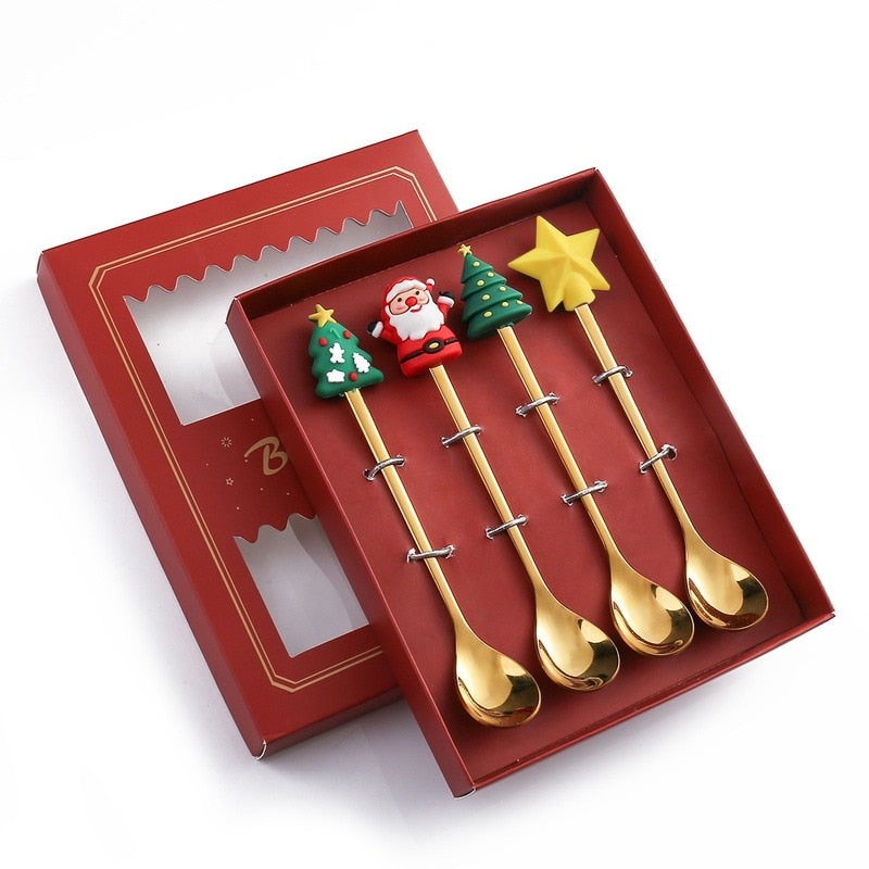 BowLift | 4Pcs Christmas Best Wishes Tableware Set
