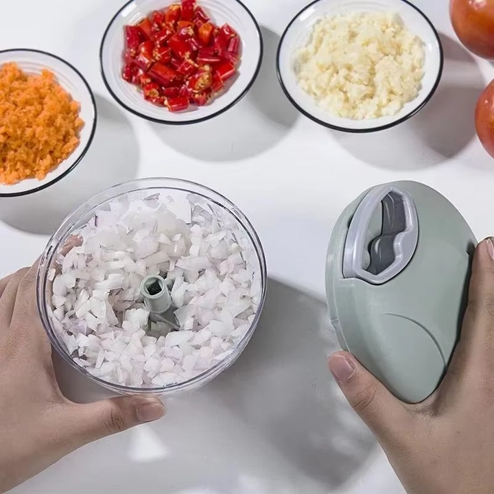 BowLift | Home Kitchen Manual Grinder - Multifunctional Garlic, Ginger, Meat & Vegetable Mincer