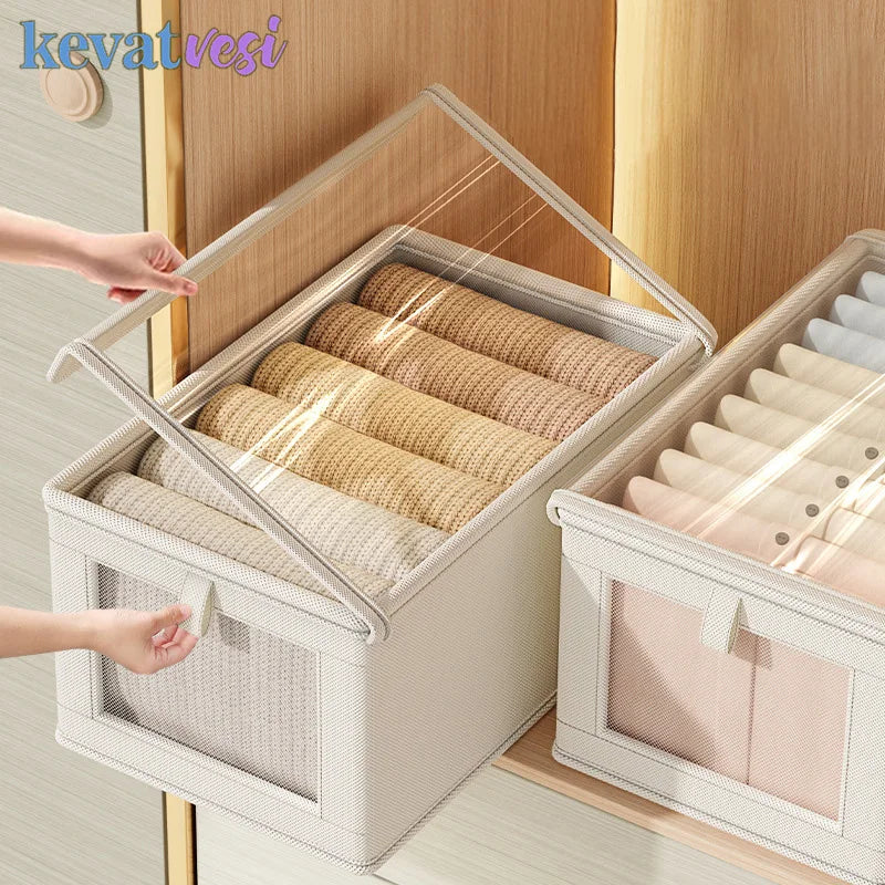 BowLift | Neatvero Storage Box | Foldable & Washable | Breathable & Stable | For Socks & Underwear