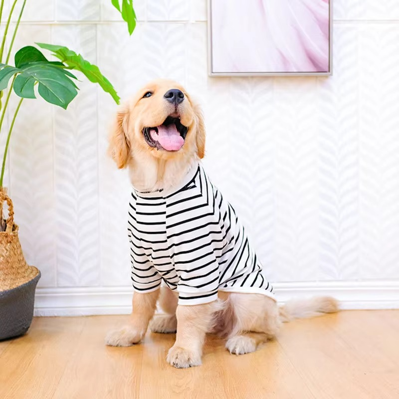 BowLift | Breathable Cotton Stripe T-Shirt for Dogs