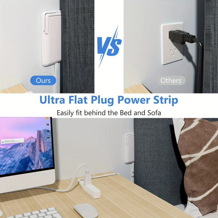 BowLift | Ultra-Thin Wall Panel Plug with Extension Cord