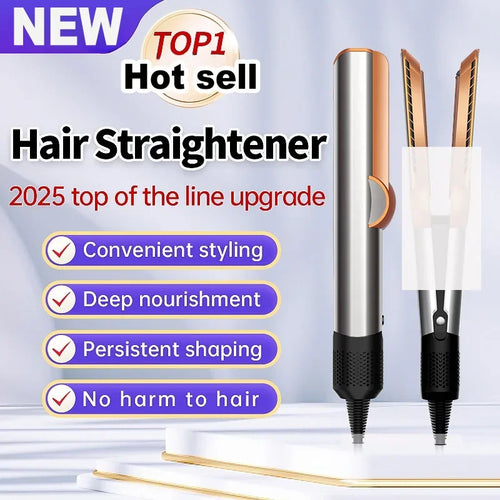 BowLift | 2-in-1 Hair Straightener & Dryer | Negative Ion Technology | Long-Lasting Styling