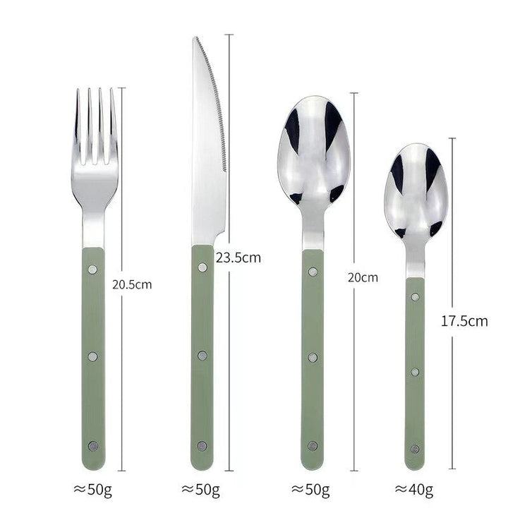 BowLift | 24-Piece Cutlery Set – Engraved Stainless Steel Flatware for 6 People