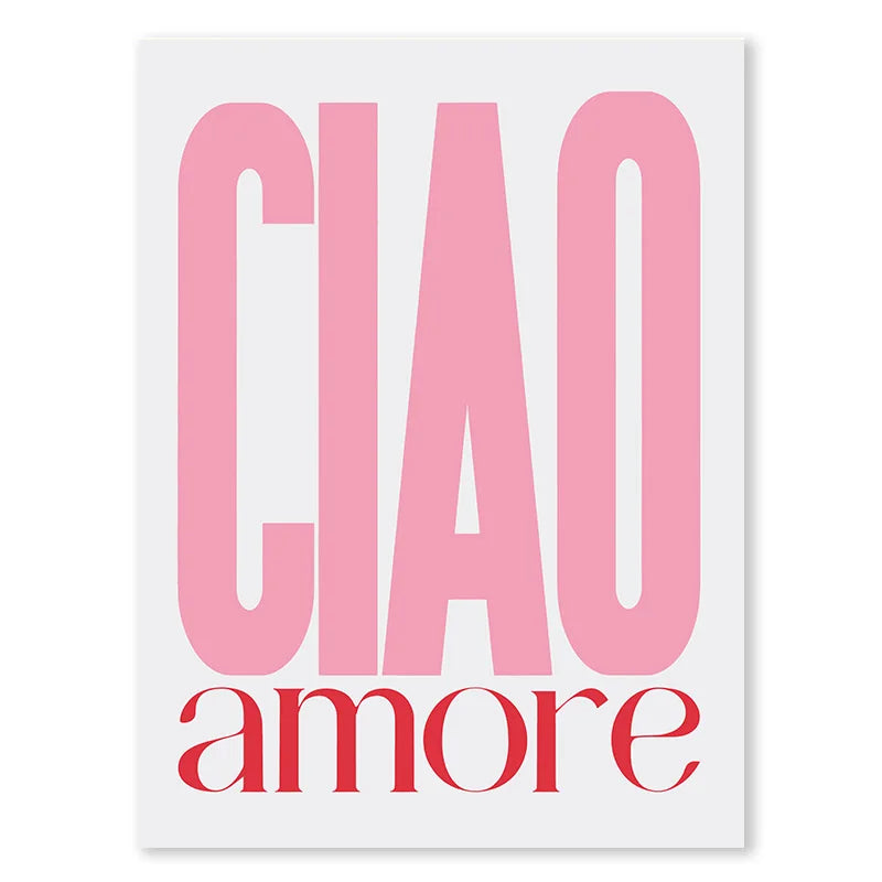 Pink Retro Love Quote Wall Art Fine Art Canvas Prints Typographic Pictures For Bedroom Living Room Hotel Room Modern Apartment Wall Art Decor | Bowlift