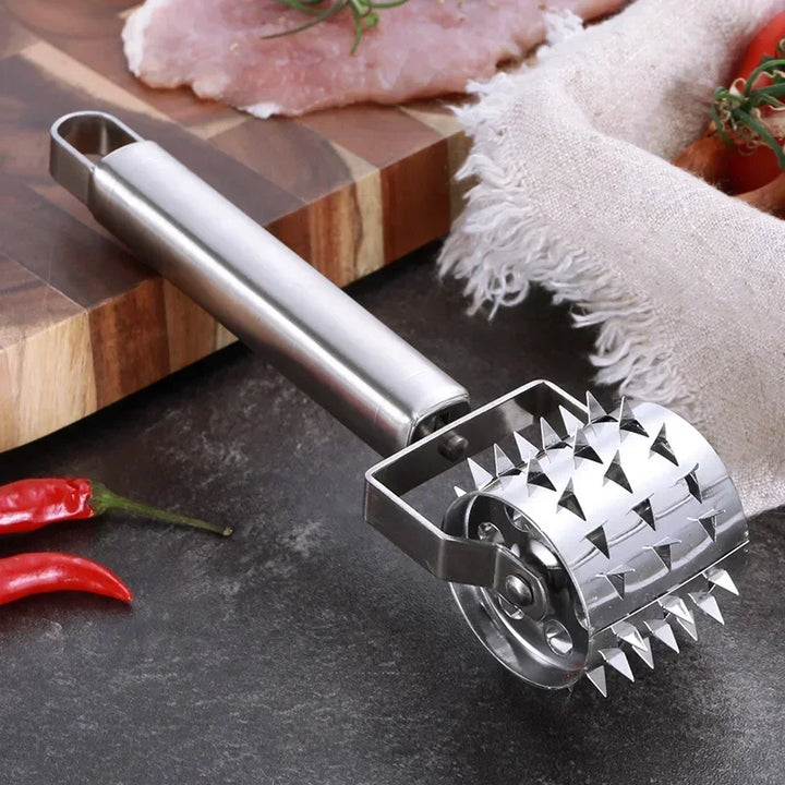 BowLift | SteelTender Meat Tenderizer | Stainless Steel Meat Tenderizer with Hammer Head | For Steak, Schnitzel & Pork | 18 cm