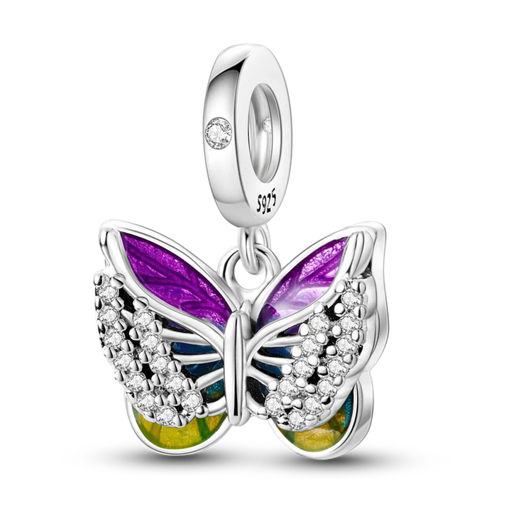 BowLift | 925 Silver Golden Leopard Charms Beads Colorful Chameleon Rhinoceros Lion Scarab Cat Pendant Compatible with Original Pandora Bracelet Jewelry