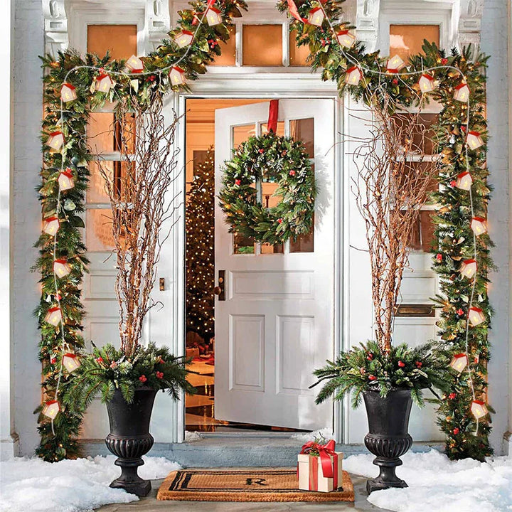 BowLift | Wooden Christmas houses with LED lighting for festive decoration