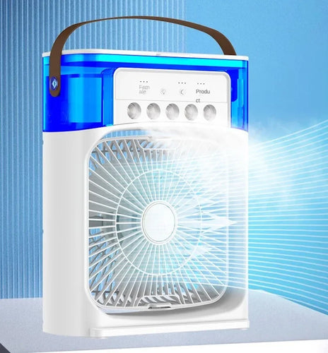 Portable Air Conditioner & Humidifier: Hydrocooling Small Air Cooler with 3-Speed Fan Adjustment - Ideal for Office and Household Use | Bowlift
