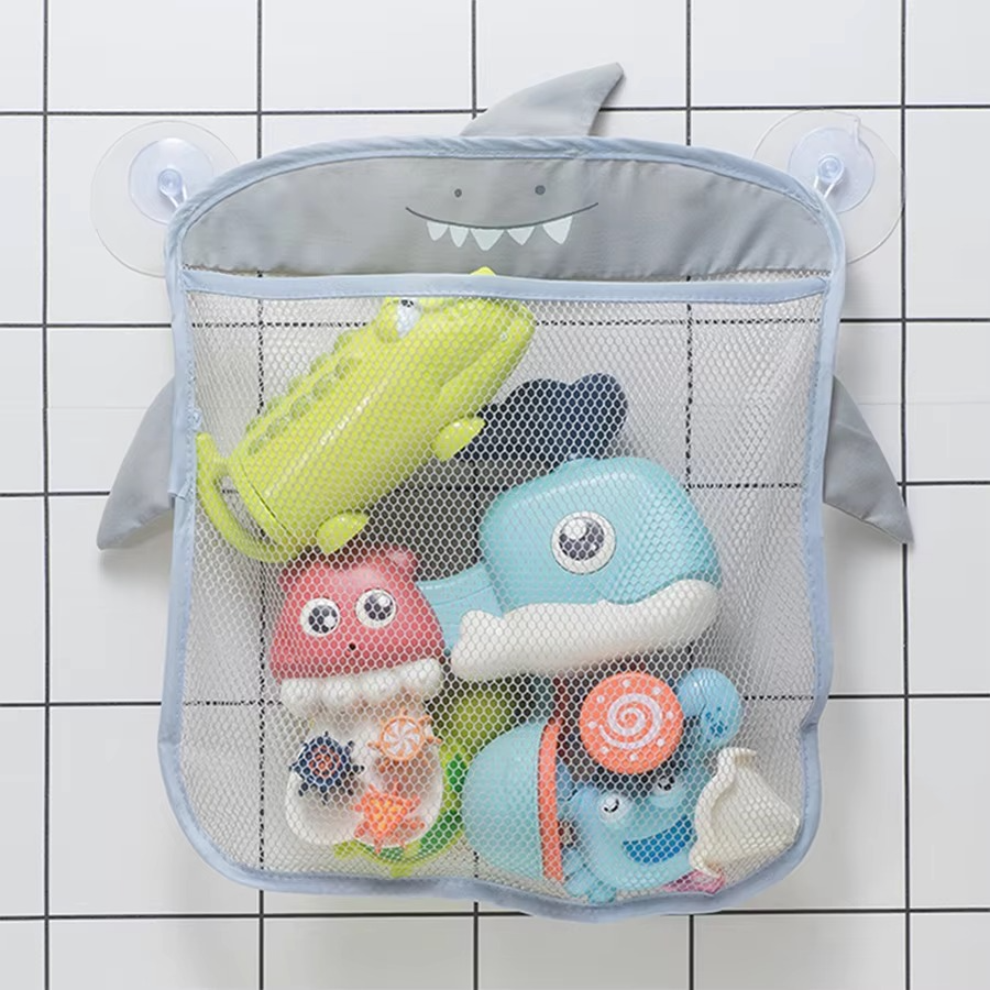 BowLift | Cartoon Duck Baby Bath Toy Mesh Storage Bag with Suction Cups
