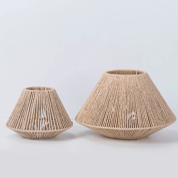 BowLift | Rattan Pendant Lamp - Elegant Rattan Pendant Lamp with Geometric Design for Atmospheric Lighting
