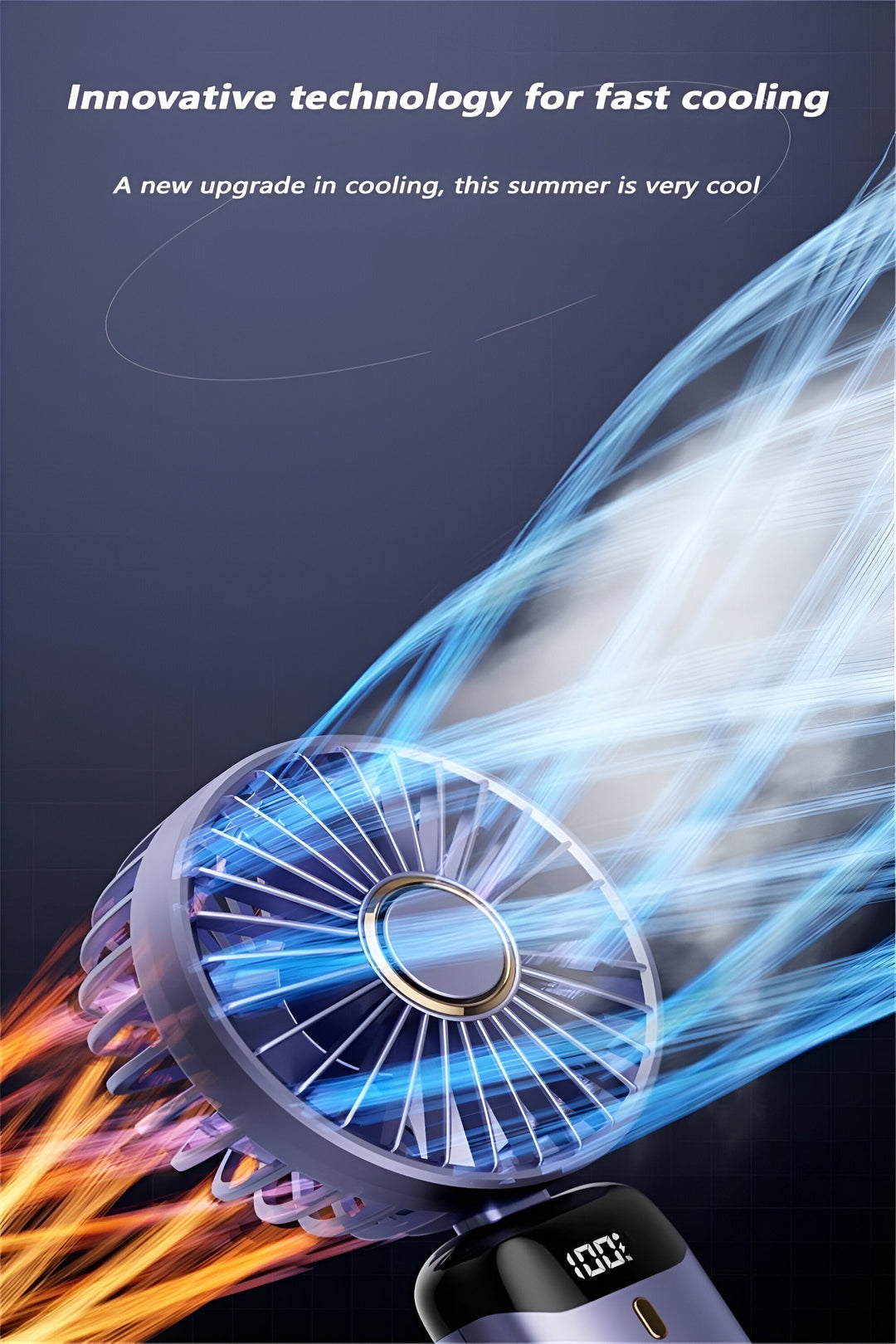 BowLift | Powerful Handheld Fan – Rechargeable Mini Fan for Instant Cooling