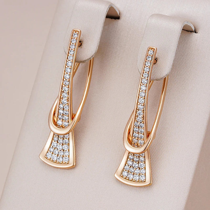 BowLift | Classy Layered Diamond Accented Earrings