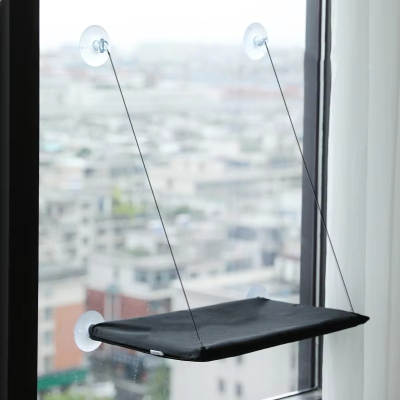 BowLift | Deluxe Cat Window Perch - Premium, Ultra-Soft Hammock for Cats - Compact & Secure