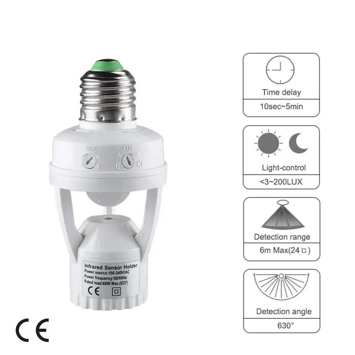 BowLift | Motion-Activated Adjustable Smart Light Socket
