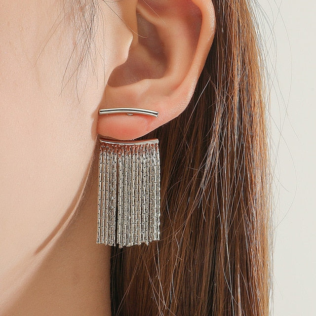 BowLift | Golden Shining City Tassel Earring