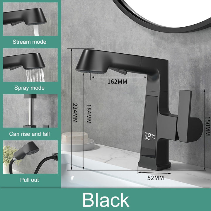 BowLift | Elegant Temperature Display Smart Faucet