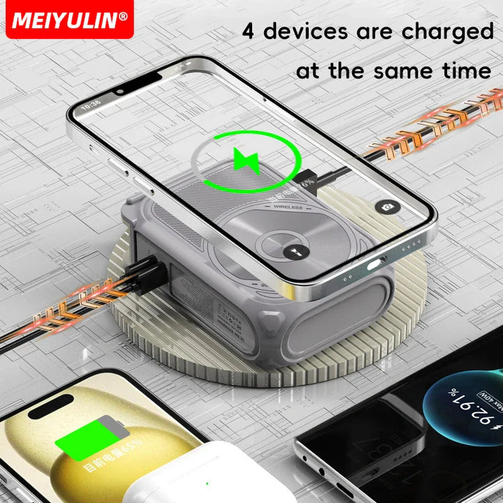 BowLift | USB Portable Magnetic Wireless Power Bank