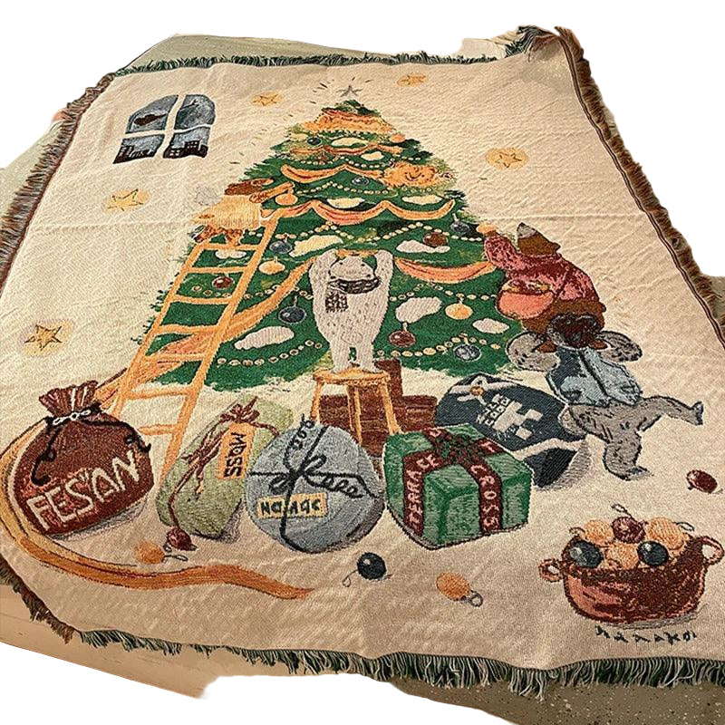 BowLift | Christmas Blanket Nutcracker and Stars Pattern