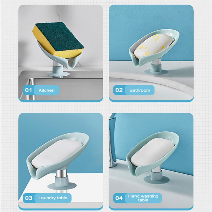 Self Adhesive Pastel Soap Holder Drainer | Bowlift