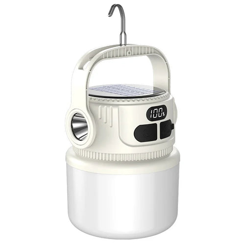 BowLift | Luminatra Solar LED Camping Lamp | Rechargeable & Waterproof | 6 Light Modes | For Outdoor, Emergencies & Travel