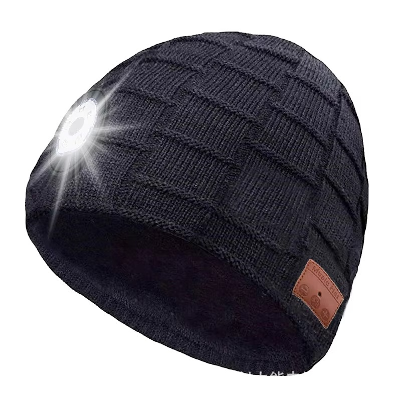 BowLift | Wireless Bluetooth Music Beanie with Built‑In Headphones and LED Light