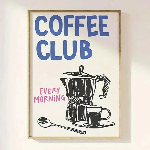 Coffee Club Wall Art | Bowlift