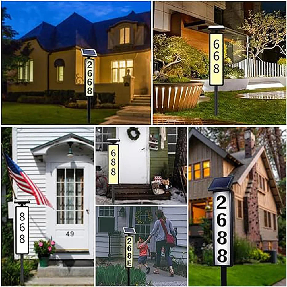 BowLift | Solar Address Sign Light