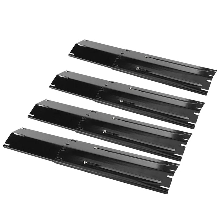 BowLift | Grill shield Adjustable heat shield for gas grills | Replacement thermal plates made of enamel | 2/4 pair set | Universal adjustable 30–56 cm