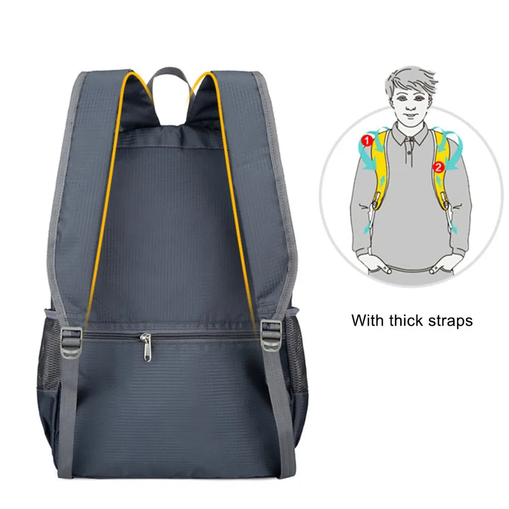 BowLift | TrekLoom Folding Outdoor Backpack 30L | Ultralight & Waterproof | For Camping, Travel & Hiking | Unisex Design