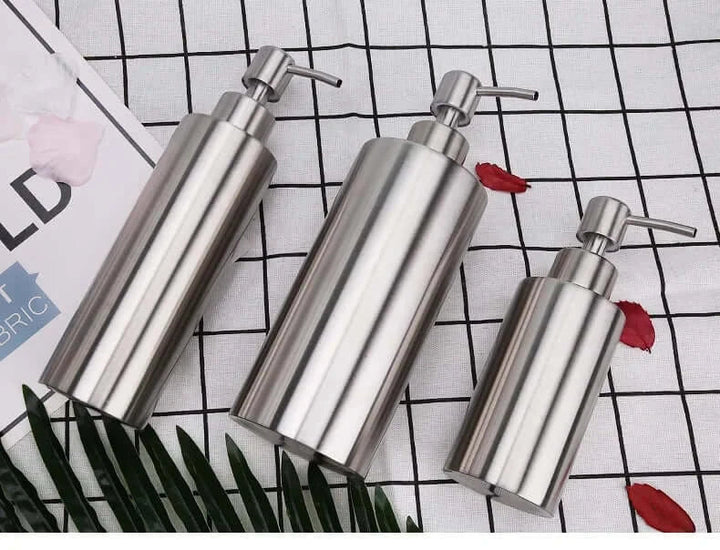 BowLift | Elegant Stainless Steel Hand Pump Soap Dispenser 250ml/350ml/550ml