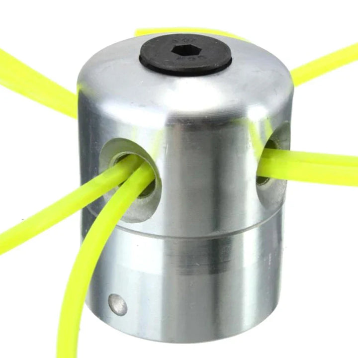 BowLift | Universal-Thread Head Trimaro X4 | Aluminum Head with 4 Cutting Threads | For Brush Cutters & Lawn Trimmers
