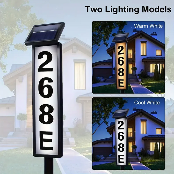 BowLift | Solar Address Sign Light