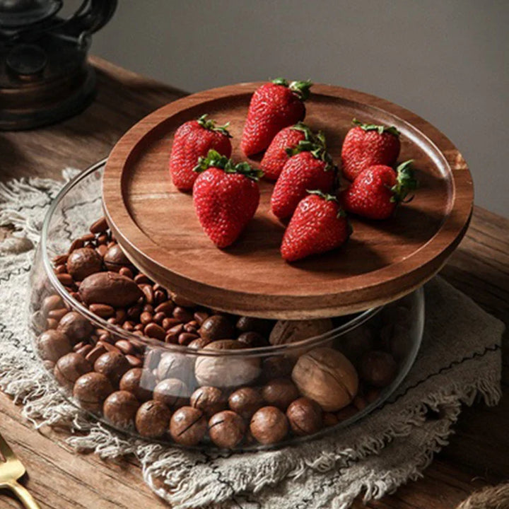 Wooden Food Container Bowlift