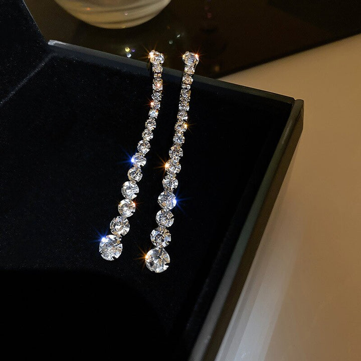 BowLift | Elegant Flower Long Chain Earrings