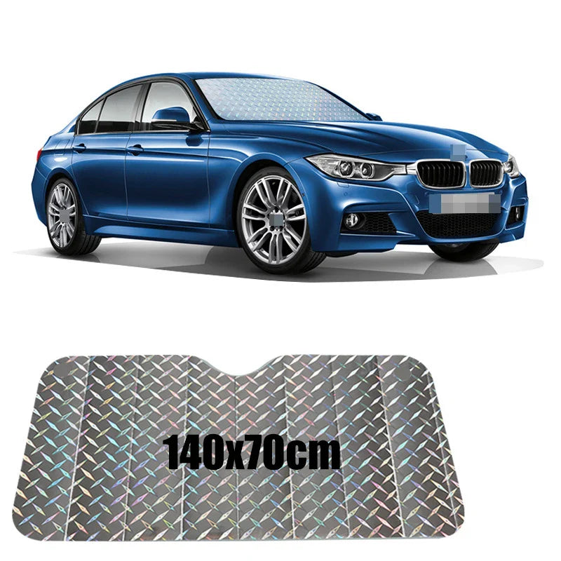 BowLift | SOLVEX Auto Sunshade | UV Protection & Heat Protection for Front and Rear Windows | Reflective Aluminum Foil | Universally Compatible