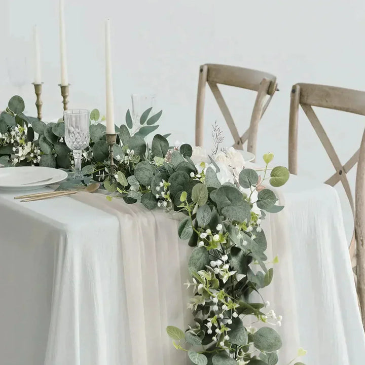 BowLift | Eucalyptus Garland Set | 2 Pieces | 180 cm | Realistic & Maintenance-Free