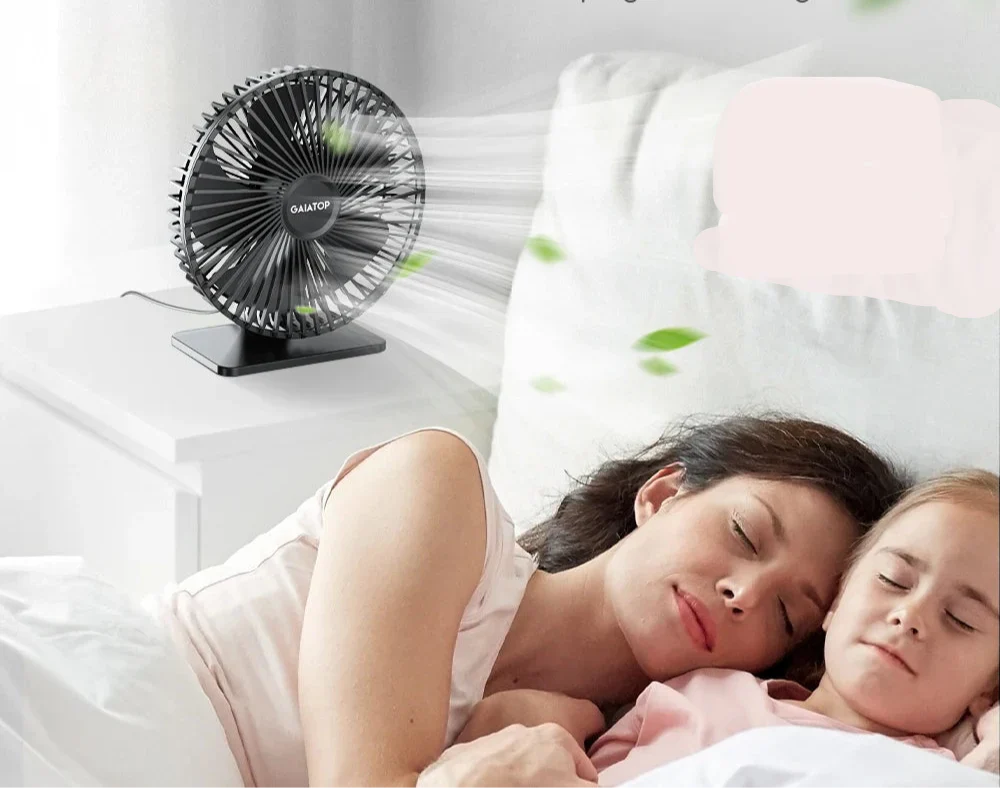 BowLift | Mira Oscillating USB Fan – Silent, Compact & 4 Speeds for Desks and Nightstands