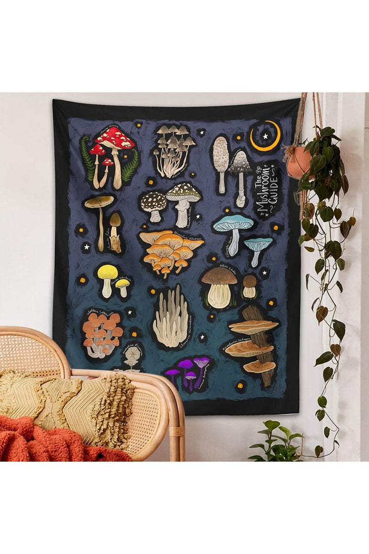 Moon Mushroom Wall Tapestry | Bowlift