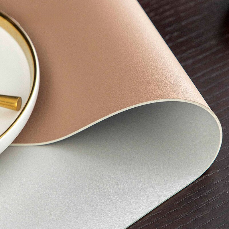 BowLift | Nordic Minimalist Leather Waterproof Table Protector Mat