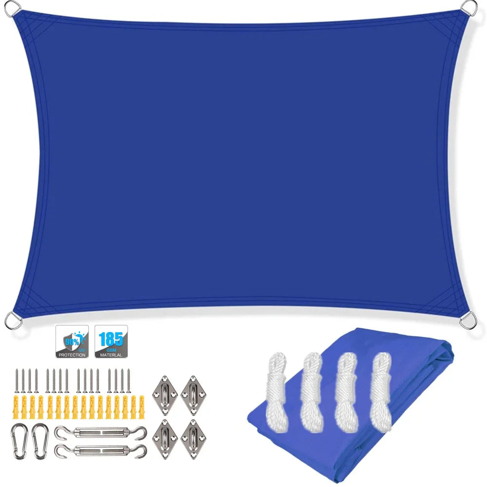 BowLift | Waterproof Rectangular Sun Shade Sail with UV Protection & Mounting Kits – ShadeGuard