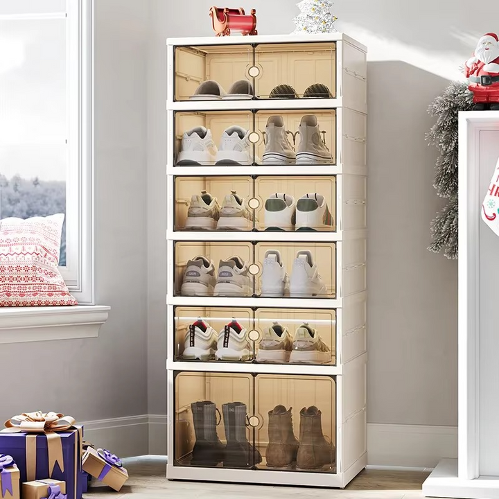 BowLift | Transparent Foldable Large-Capacity Shoe Organizer