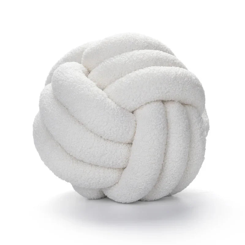 Boucle Rope Knot Ball Cushion | Bowlift