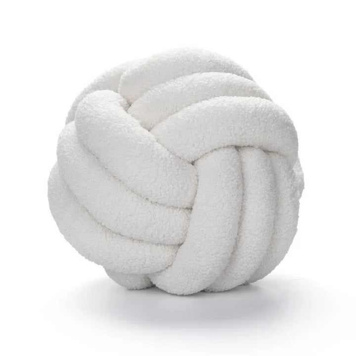 Boucle Rope Knot Ball Cushion | Bowlift