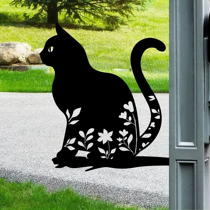 BowLift | Metal cat silhouette for garden and patio decoration