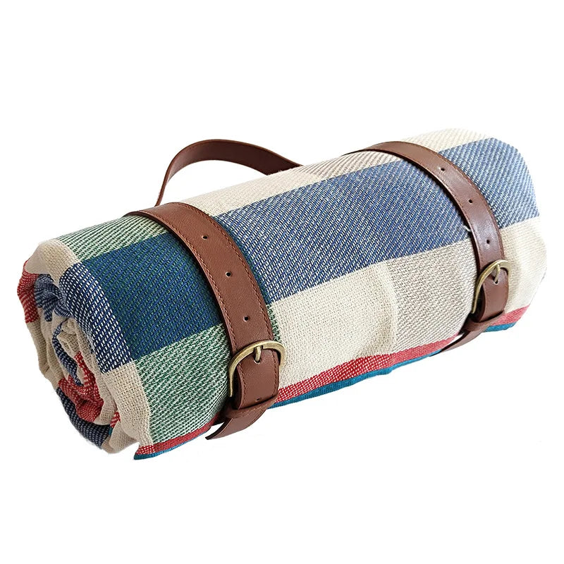 NovaPlaid | Waterproof foldable picnic blanket with carry strap | Bowlift