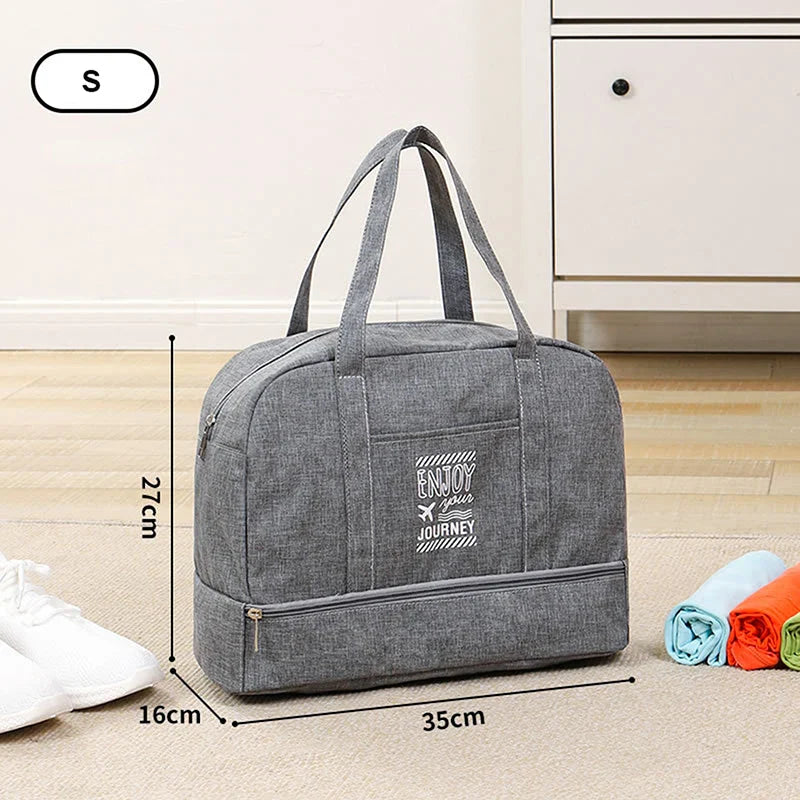 BowLift | Lugviva Foldable Travel Bag for Women | Large Weekend Bag made of Oxford Fabric | Carry-on Bag for Travel, Everyday & Sports